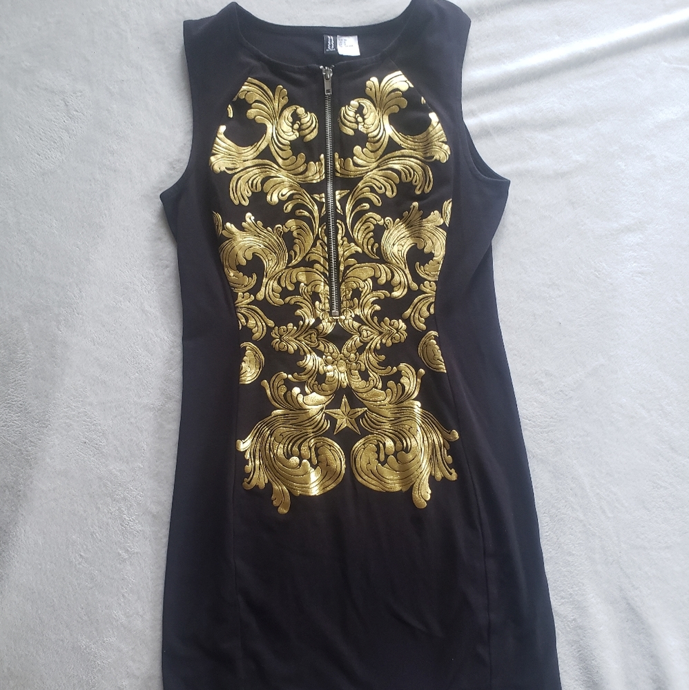 Art Deco Gold Italian Dress